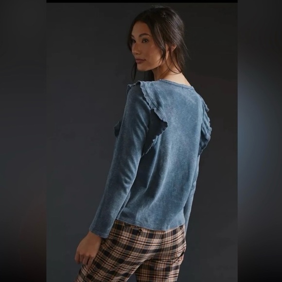 🖤 EUC/like new Eri + Ali washed ruffle top - Picture 3 of 12